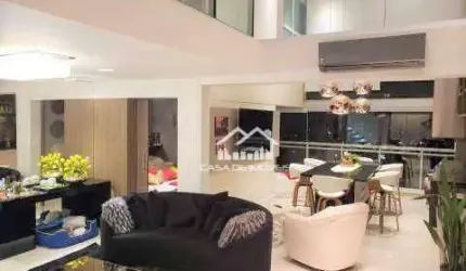 Apartamento com 3 suítes à venda, 195 m² com pé direito duplo no Brooklin