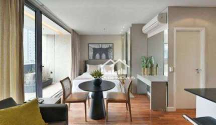 Vende apartamento mobiliado, alto padrão, com renda, na Vila Nova Conceição.