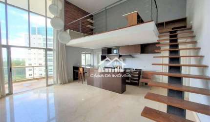 Aluga apartamento com 157m², pé direito duplo, 2 suítes, 3 vagas e parque privativo, no Panamby.