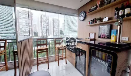 Vende lindo apartamento com 73m², 2 dormitórios, todo planejado e com lazer na Vila Andrade.