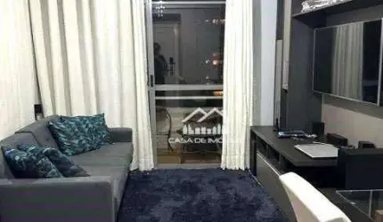 Vende apartamento com 45m², 1 dormitório, 1 vaga, lazer, no Brooklin.