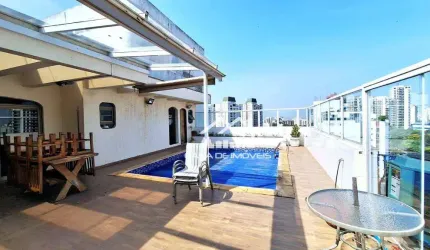 Aluga cobertura duplex com 3 suítes, piscina, churrasqueira e 8 vagas, na Vila Andrade.
