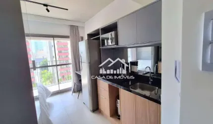 Aluga apartamento tipo studio com 20m², mobiliado, ao lado do metrô Santa Cruz
