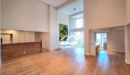 Aluga apartamento com 178m², pé direito duplo, 3 suítes e lazer clube no Panamby.