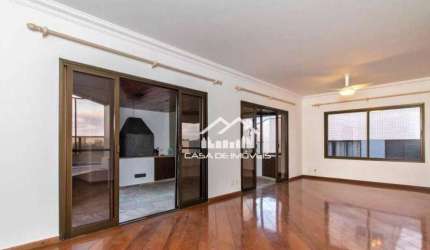 Aluga apartamento 200m, com 4 dormitórios e 4 vagas, no Morumbi.