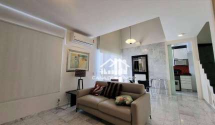 Vende ou aluga apartamento duplex com 83m², 1 suíte e lazer ótimo.
