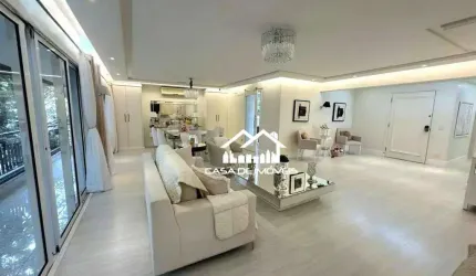 Vende apartamento com 326m², 4 suítes, 6 vagas e lazer, no Campo Belo.