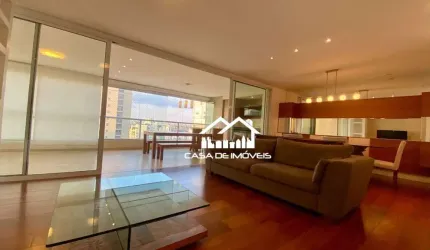 Aluga apartamento com 3 suítes, varanda gourmet, elevador privativo e lazer completo, no Campo Belo.