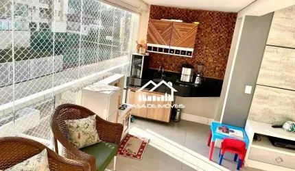 Aluga apartamento mobiliado de 72m², 2 dormitórios, 1 suíte, 1 vaga e lazer completo no Campo Belo