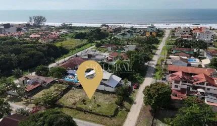 Terreno de esquina com 570m² na Barra do Saí em Itapoá SC