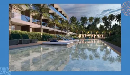 TM- Excelente apartamento à beira mar de Carneiros 3 quartos