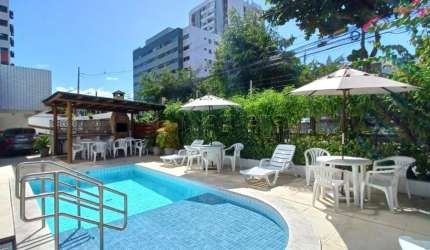 Lindo apartamento 1 quarto mobiliado - Studio one classic - 30m² - Lazer - Setúbal -Boa Viagem