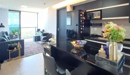 Excelente apartamento frente mar localizado em barra de Jangada, com 61,44m² de área útil.