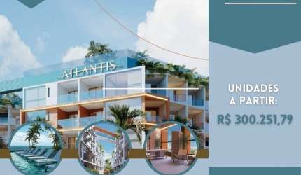 Flat com 1 quarto à venda no Porto De Galinhas