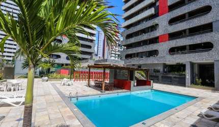 Excelente apartamento mobiliado em Boa Viagem com lazer completo.