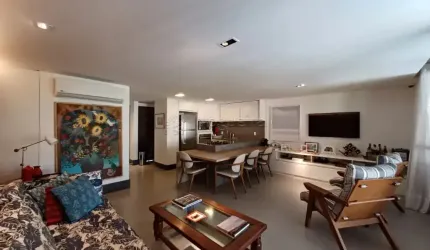 Excelente apartamento duplex mobiliado com sala ampla, lazer completo e 2 quartos localizado à beira mar de Muro Alto