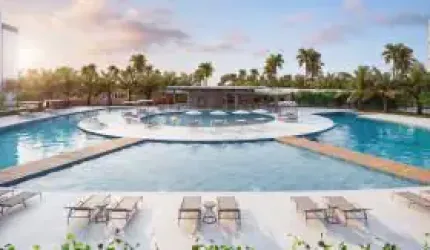 Excelente apartamento com varanda, 2 quartos e piscina na Praia dos Carneiros.