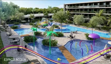 Apartamento/Flat - Residencial - No bairro Muro Alto -  Makai Acqua Resort