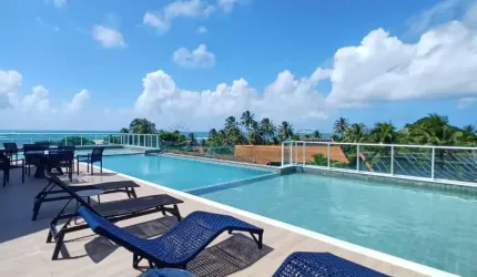 VENDO apartamento mobiliado localizado em Serrambi, com 42,00m² de área útil.