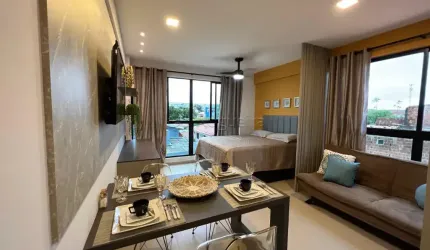 Flat à venda 1 quarto | PORTO DE GALINHAS | MURO ALTO em Cupe - Ipojuca - PE