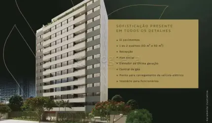 Flat excelente no Jaqueira Plaza 30 metros com 1 quarto em Parnamirim - Recife - PE