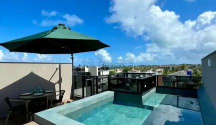 CAIS ECO RESIDENCIA , Beira Mar , NOVO e MOBILIADO, 1 Suítes , 78m² , 2 Vagas Garagem