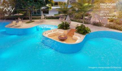 Flat com 1 quarto à venda na Avenida Portuaria, 222, Praia de Muro Alto, Ipojuca, 36 m2 por R$ 479.000