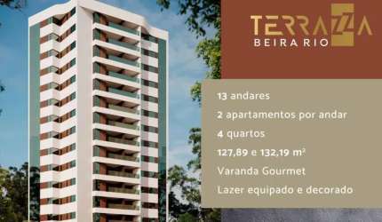 Terrazza Beira Rio: Seu Novo Lar à Beira do Capibaribe! com 4 quartos em Madalena - Recife