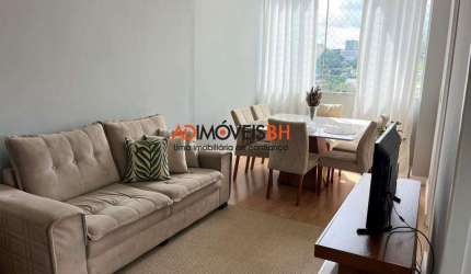 Apartamento com área de 65m², 02 quartos, 01 suíte, 02 vagas de garagem, prédio com lazer completo, no Estoril