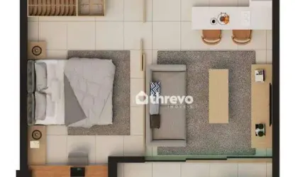 Apartamento com 1 dormitório à venda, 40 m² por R$ 596.000,00 - Meireles - Fortaleza/CE