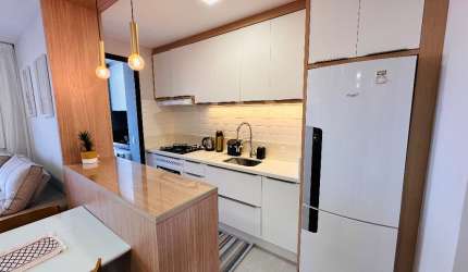 Exclusividade - Finamente Mobiliado - Vivendas Home Club - Andar alto - Vista Mar
