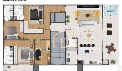Cobertura com 194m² em Penha