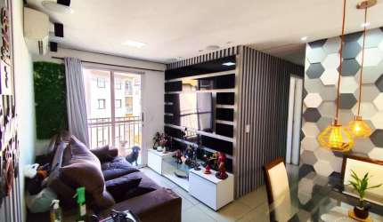 Apartamento Mobiliado com 03 Dormitórios-Sacada-Ar-Condicionado–56 m²-R$ 250.000