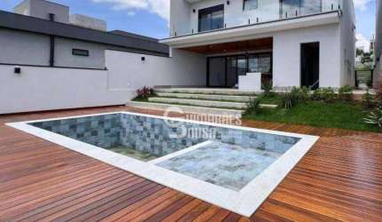 'Casa Moderna com 3 Suítes e Vista Panorâmica no Condomínio Bosque da Mata, Valinhos/SP'