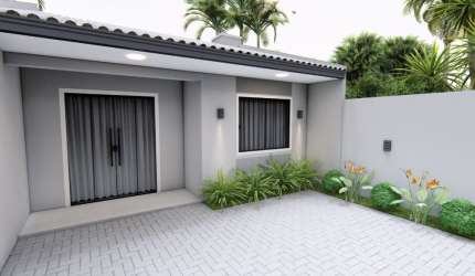 Casa com 2 quartos e 1 vaga, próxima à praia e avenida