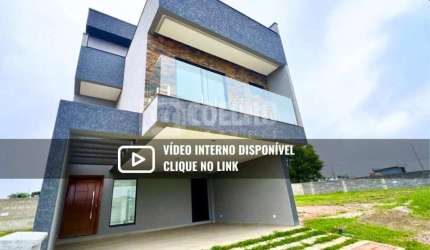 Triplex 167m² 3 quartos sendo 1 suíte master e 2 Demi Suítes - Condomínio The Life Garden Bairro Costeira São José dos Pinhais