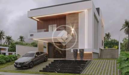 Casa em condomínio com  240 m2 de área -  fase final de acabamento