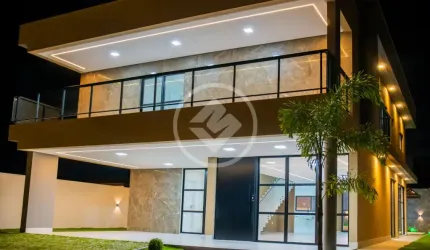 Casa alto padrão à venda em condomínio, sendo 5 suítes - 420m² - PB
