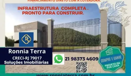 Lotes em Condomínio com segurança 24 h, área de lazer no Sah