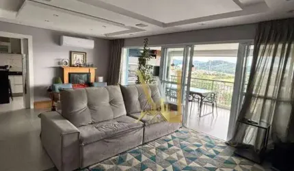 Alto Padrão, 154m2 de puro Glamour, Apartamento, 3 dormitórios c/ suítes, Sala estendida com sacada Gourmet envidraçada e cortinas elétricas.