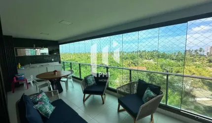 JARDIM DO MAR - Apartamento de 212 m² com 4 suítes, em andar alto e excelente ventilação, localizado no exclusivo Condomínio Jardim do Mar, na Reserva do Paiva.