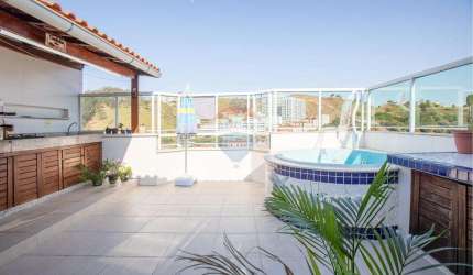 Cobertura Três Quartos à Venda em Bom Clima, Bandeirantes com Piscina e Churrasqueira Juiz de Fora-MG
