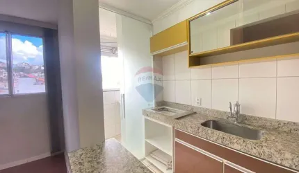 Apartamento semi-mobiliado 2 quartos vaga e elevador no Spazio Jardim Real-Democrata Juiz de Fora