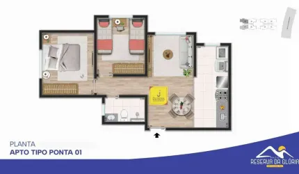 Apartamento com 2 dormitórios à venda, 55 m² por R$ 226.000,00 - Morro da Glória - Juiz de Fora/MG