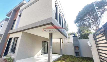 Sobrado à venda em Curitiba-PR, bairro Uberaba: 3 quartos, 1 suíte, 3 banheiros, 2 vagas de garagem, 96,42 m².