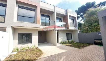 Sobrado à venda em Curitiba-PR, bairro Uberaba: 3 quartos, 1 suíte, 2 salas, 3 banheiros, 2 vagas de garagem, 97,42m².