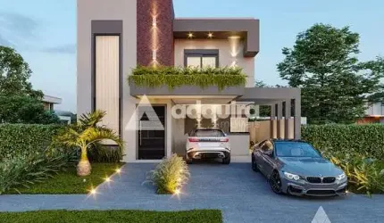 Casa à venda 4 Quartos, 2 Suites, 2 Vagas, 165M², Cará-cará, Ponta Grossa - PR