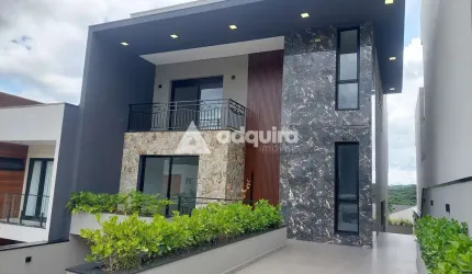 Magnífica Residência de Alto Padrão - Condomínio Vale dos Vinhedos - 374m² de área construída e vis