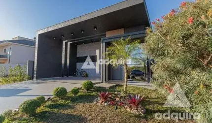 Casa térrea de esquina à venda 2 Suites, 2 Vagas, Terras Alphaville, Jardim Carvalho, Ponta Grossa