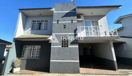 Sobrado à venda  com 4 Quartos, Condomínio fechado, 3 Vagas, 182M², Oficinas, Ponta Grossa - PR